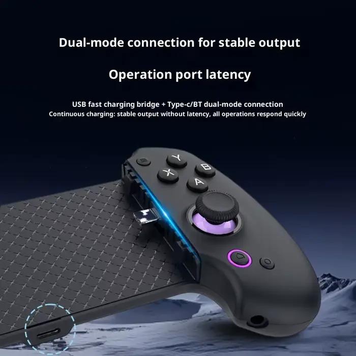 Abxylute S9 Stretch Game Controller Android IOS Type-C Bluetooth Manette de jeu pour téléphone portable pour Delta Action Path Of Exile 2 Gamer