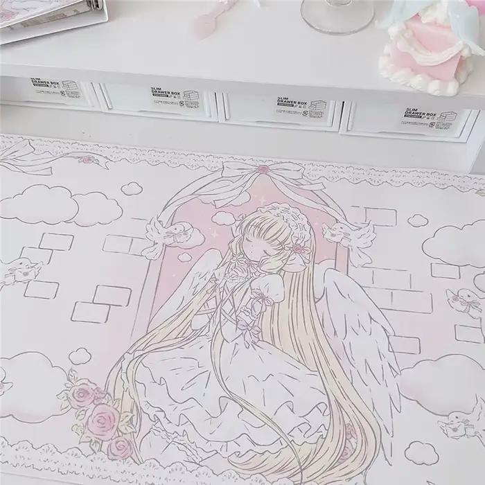 Tapis de souris en cuir dessin animé