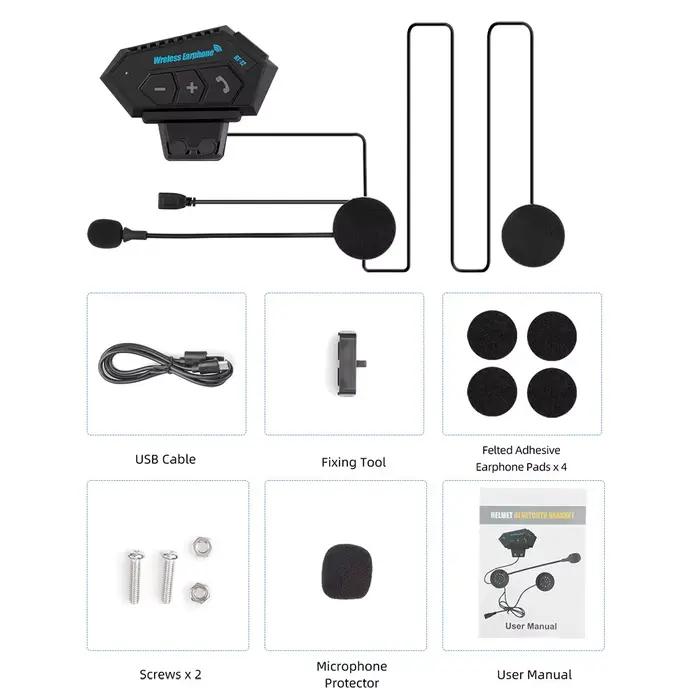 Casque de moto Bluetooth avec micro