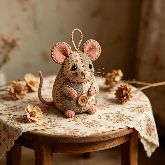 Kit de Matériel DIY pour la Création de Souris Artisanales – Ornement