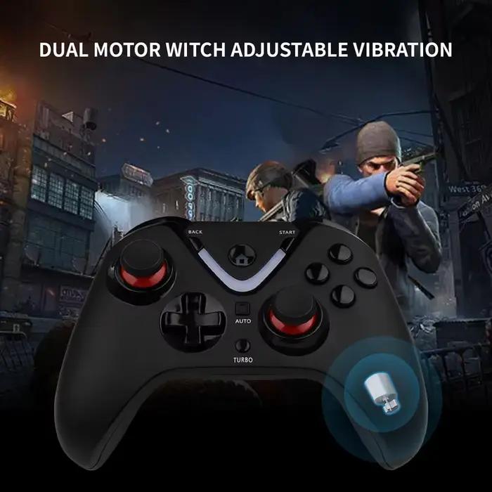 Manette de jeu sans fil avec éclairage LED