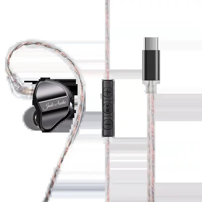 Écouteurs intra-auriculaires FiiO JD1, haut-parleur dynamique haute performance, IEM HiFi, basses stéréo, avec connecteur 3,5 mm et Type-C