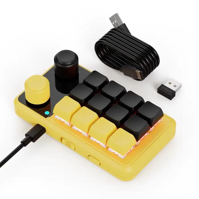 Programmation Macro bouton personnalisé clavier rvb 3 touches copier coller Mini