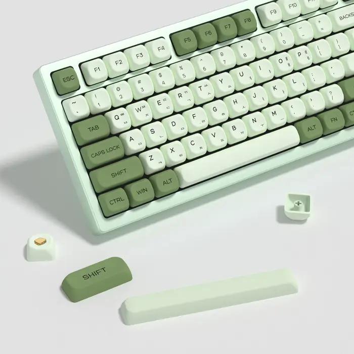 KBDiy-Capuchons de touches matcha coréen pour clavier de jeu mécanique