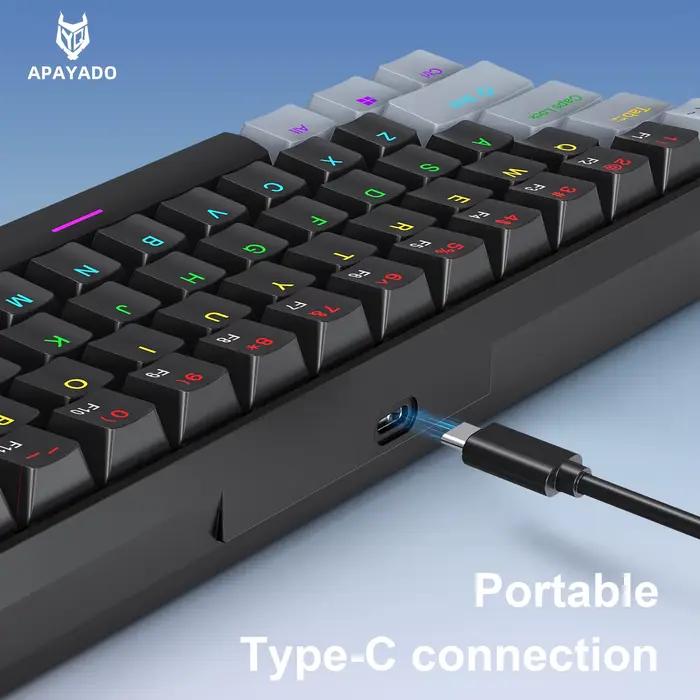 Clavier de jeu mécanique filaire K61