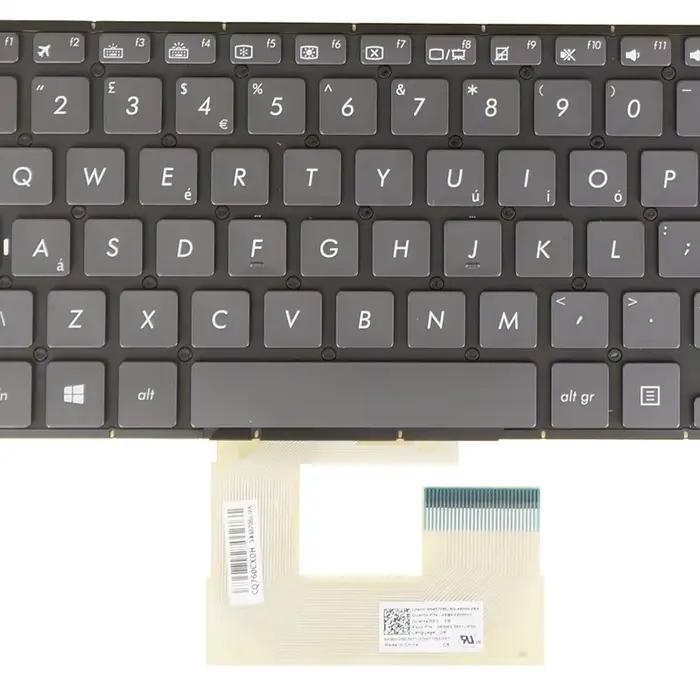 Clavier AZUBAY pour Asus Q525UA UX561UA UX561UN Q505UA BK00010 BKKU00010 SN6570BL 0KNB0-5631UK00 5631US00 5632UI00 clavier remplacement anglais us ergonomique silver orange