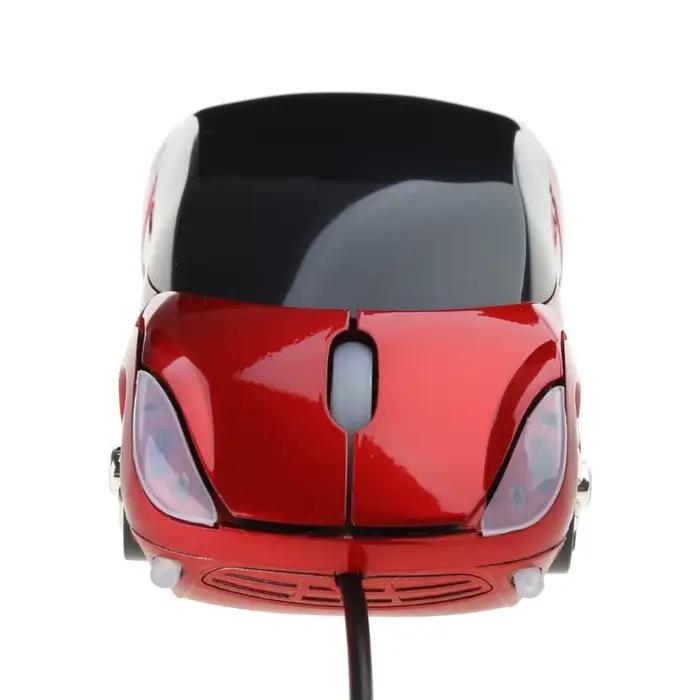 1000DPI Mini USB filaire souris jeu mécanique en forme voiture cordon Portable 3D