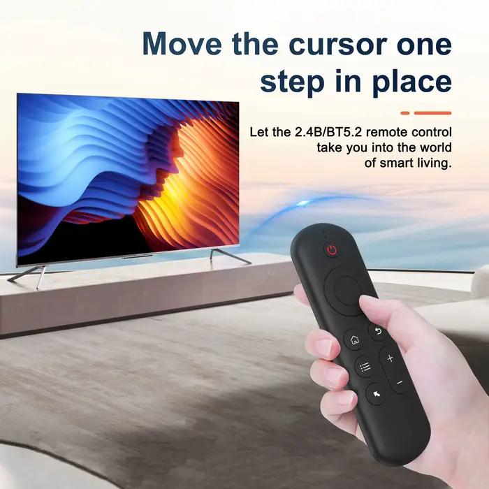 Télécommande de remplacement M5 Air Mouse sans fil 2.4G Bluetooth avec clavier rétroéclairé 7 couleurs pour Android TV Box