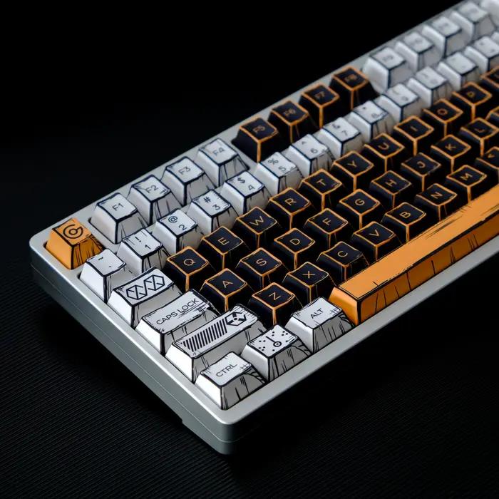 Comic Virtual War PBT Keycaps