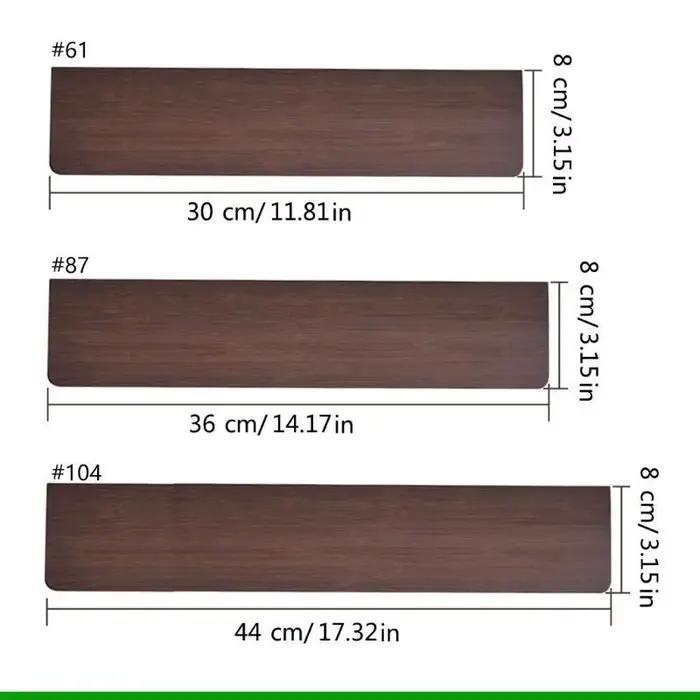 Repose-poignet pour clavier mécanique en bois beige marron orange pour claviers de 61 et 104 touches pour bureau professionnel et gamer occasionnels