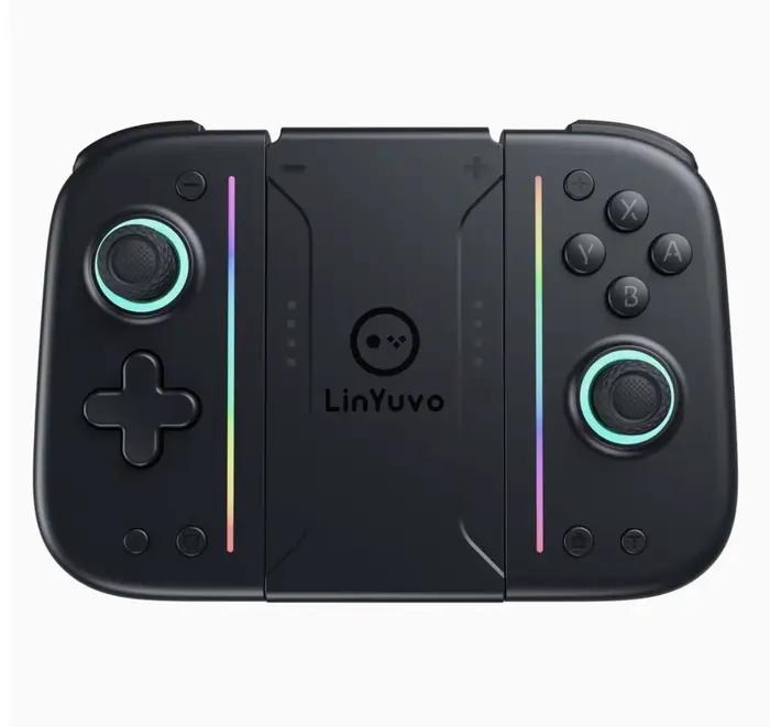 Manette de jeu sans fil Bluetooth KS52 LinYuvo Switch Joy Con avec clavier mécanique