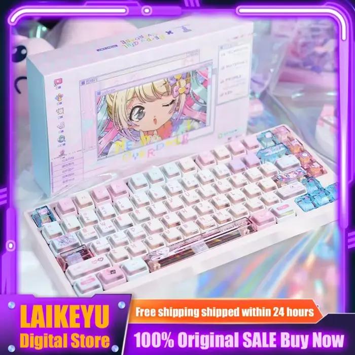 Anime nécessiteux Streamer surcharge Keycap clavier mécanique PBT + PC personnalisé mignon