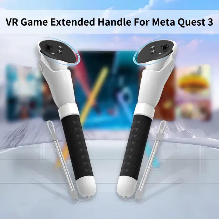 Poignées de contrôleur de poignée d'extension de jeux VR pour Meta Quest 3