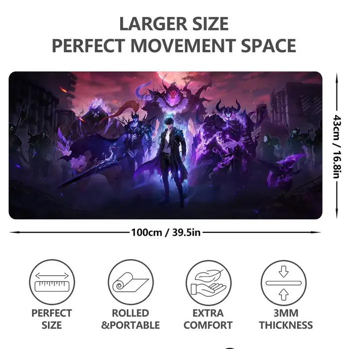 Tapis de souris de jeu Anime Solo nivellement grand