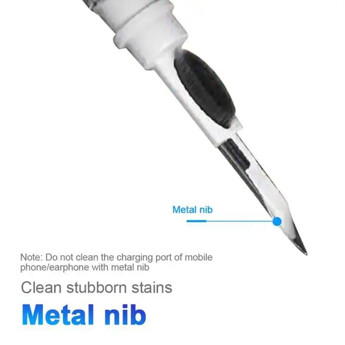 Kit de nettoyage 3 en 1 pour AirPods Pro Stylo de Nettoyage Écouteurs Brosse Éponge Boîtier de Charge Accessoires Audiophiles Occasions Spéciales