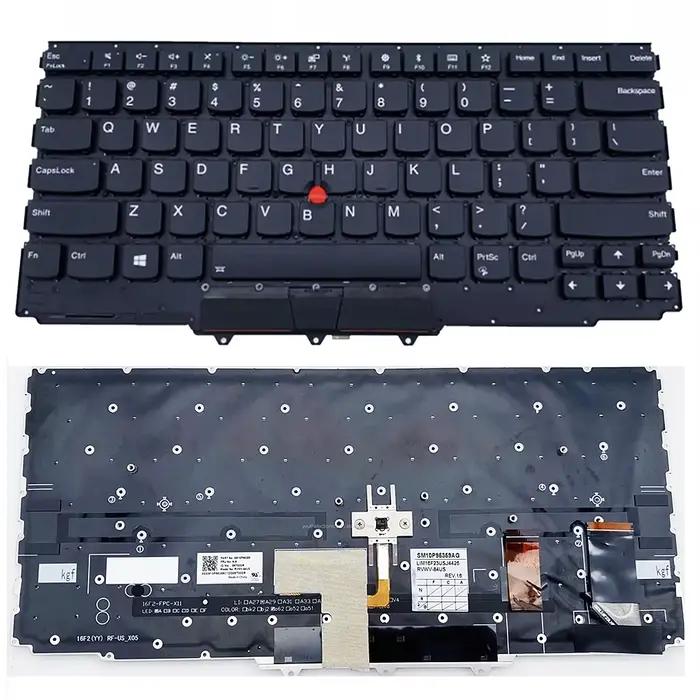 Clavier américain rétro-éclairé pour Lenovo X1 Yoga 2ème et 3ème génération pour expérience de jeu améliorée confort et précision occasions spéciales