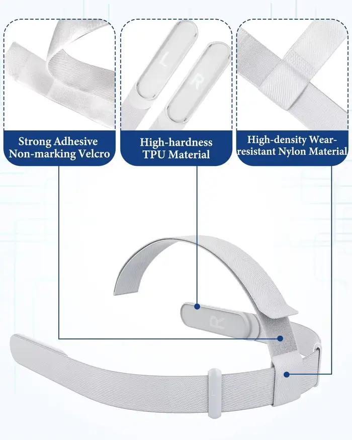 Bandeau de tête de haute qualité pour Oculus Quest 2 nylon et matériaux TPU confort durable pour jeu Oculus Quest 2 Meta Quest 2 occassions spéciales