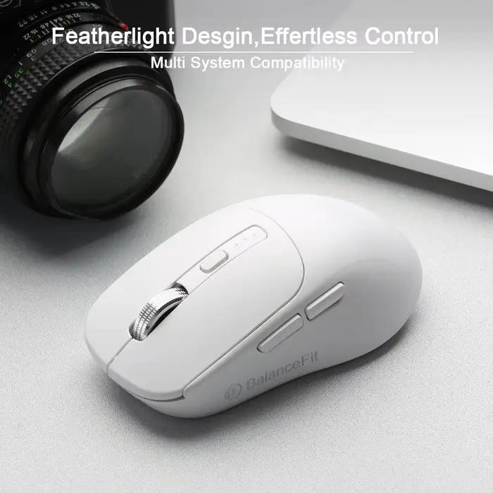 Souris sans fil Bluetooth Compatible 5.2 USB 2.4Ghz