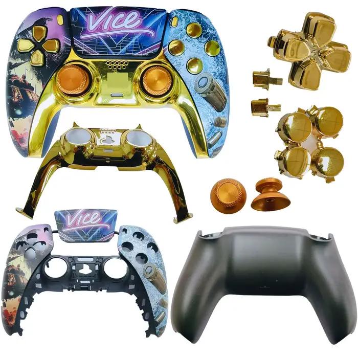 Boîtier de remplacement DIY pour manette de jeu PS5 - Coque de surface