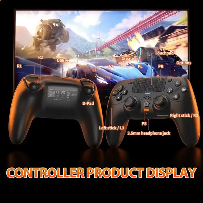 Manette de jeu GAMROMBO PS5/PC contrôleur sans fil gâchettes adaptatives retour haptique double choc moteur linéaire contrôle de jeu occasions spéciales gaming