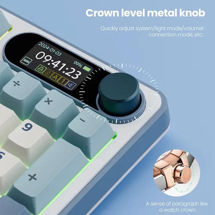 Clavier mécanique RK ROYAL KLUDGE S98 avec écran TFT intégré