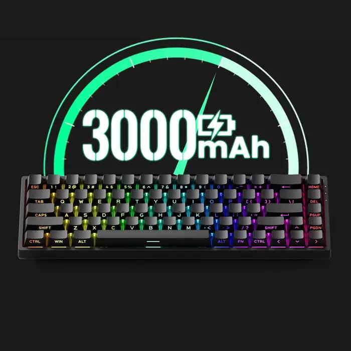Akko MonsGeek FUN68 HE clavier magnétique 65% déclencheur rapide 0.005mm 8000Hz ARGB USB/clavier de jeu personnalisé sans fil pour Gamer