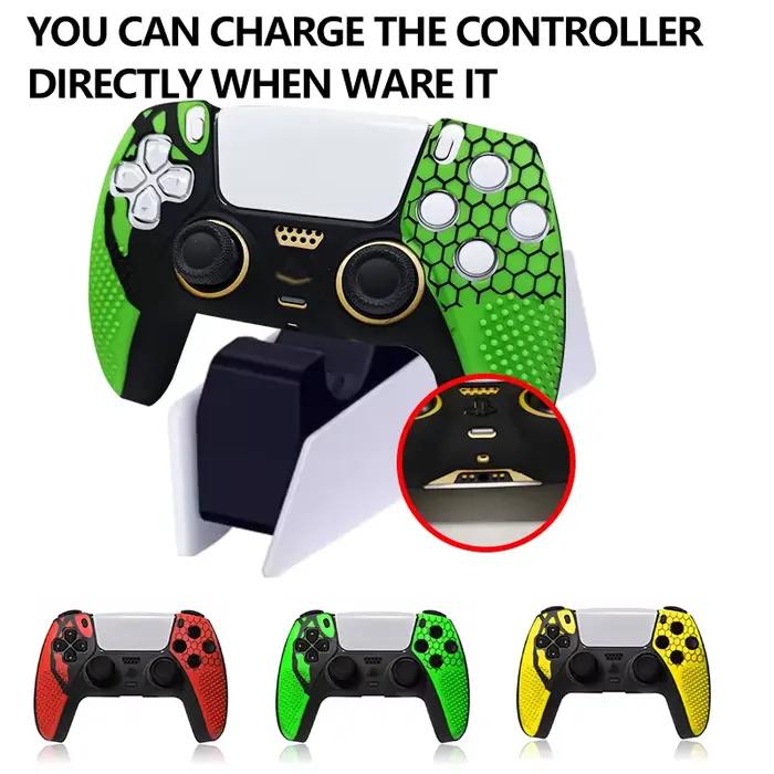 Coque de protection en silicone souple pour manette de jeu Playstation 5
