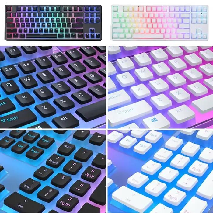 Pudding Keycap 130 touches PBT Double Shot Mteria clavier