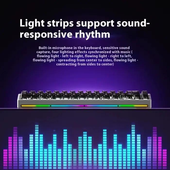 WEIKAV NUT65 clavier mécanique Kit en aluminium sans fil Tri-Mode personnalisé échange à chaud Rgb joint Support QMA VIK bureau jeu Keyoard