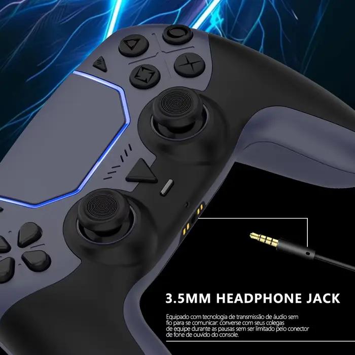 Contrôleur de jeu sans fil pour PS5/PC/Steam Deck effet Hall Marco double Vibration 6 axes télécommande de mouvement manette avec haut-parleur