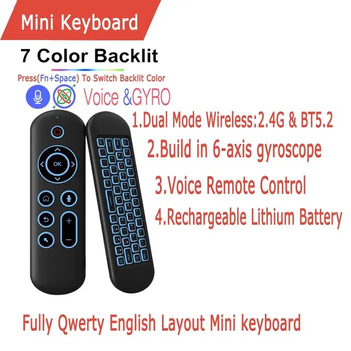 Gyroscope vocal Air Mouse avec télécommande