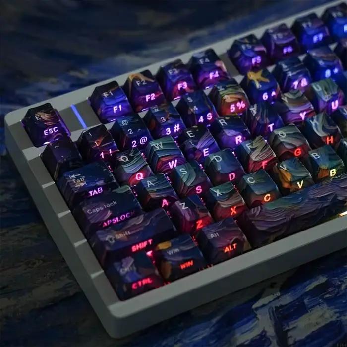 Jeu capuchons touches en PBT