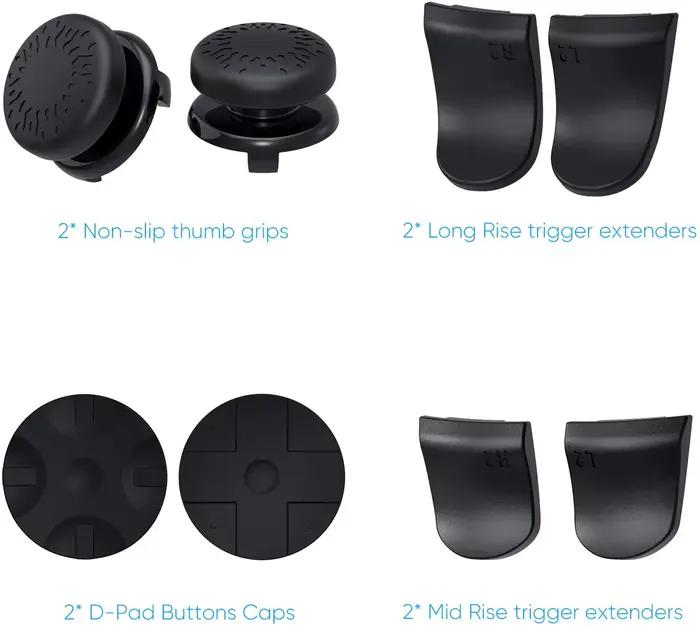 Kit d'accessoires PS5, compatible avec le contrôleur DualSense