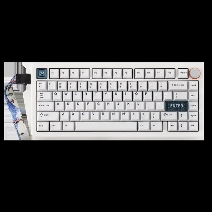 CIDOO QK75 75% VIA joint Programmable filaire/Bluetooth/2.4GHz clavier mécanique sans fil avec batterie 4000mAh et rétro-éclairage rvb