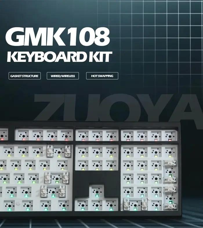 Kit de clavier mécanique de jeu rétro-éclairage rvb échange à chaud Structure de joint rétro-éclairé prise en charge