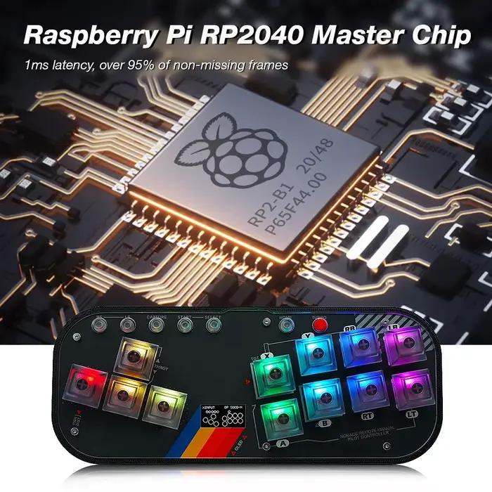 Mini contrôleur HitBox SOCD Arcade Stick clavier RGB Cherry Switch pour PC Android PS4 Misterfpga