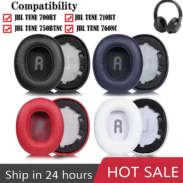 Oreillettes en cuir de remplacement pour casque JBL Tune