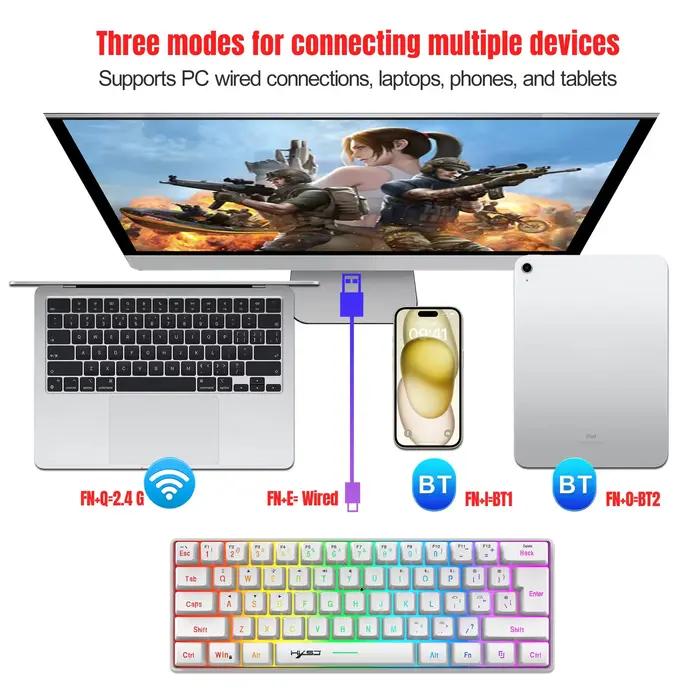 Clavier sans fil souris combo Bluetooth