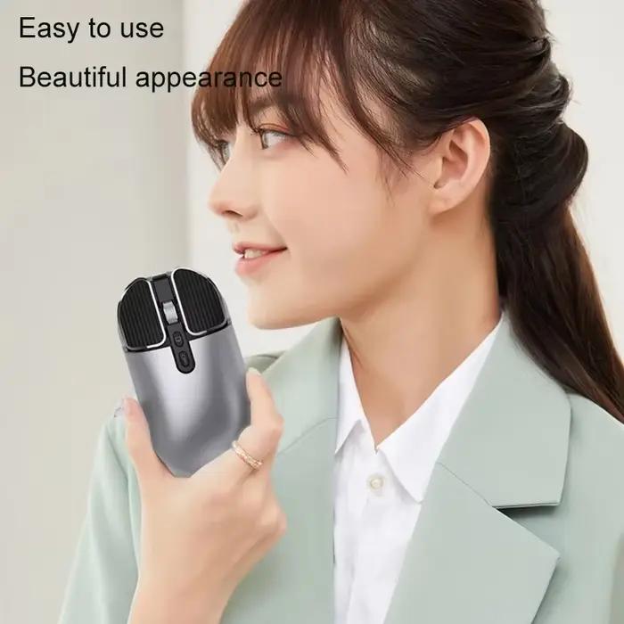 Souris silencieuse 2,4 GHz sans fil Bluetooth double mode, souris d'ordinateur rechargeable, ultra-fine, tendance, souris de jeu 2026