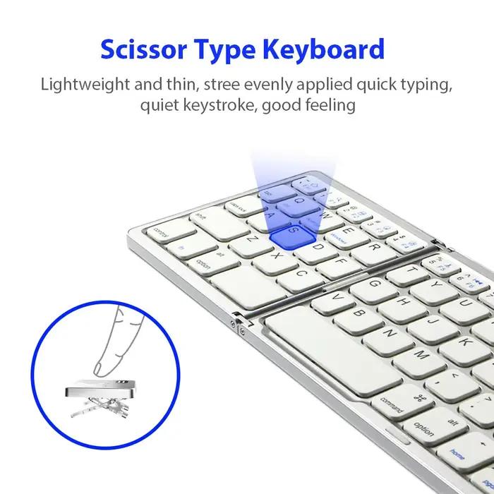 Clavier sans fil pliable