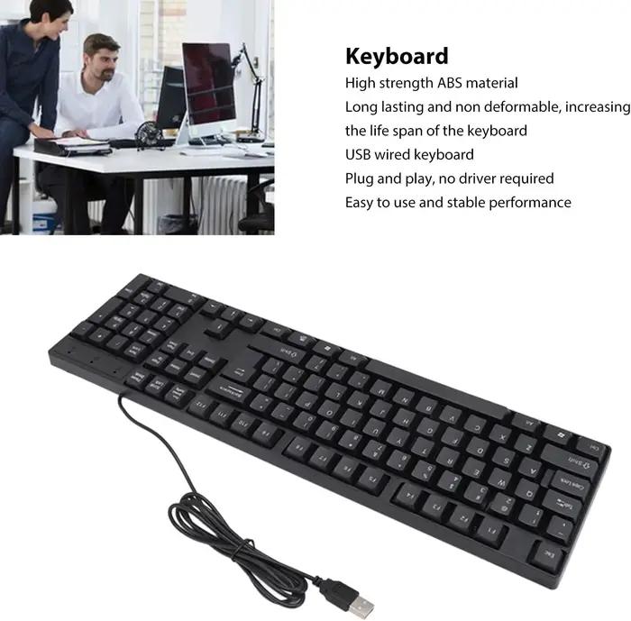 Clavier russe espagnol français arabe clavier 104 touches
