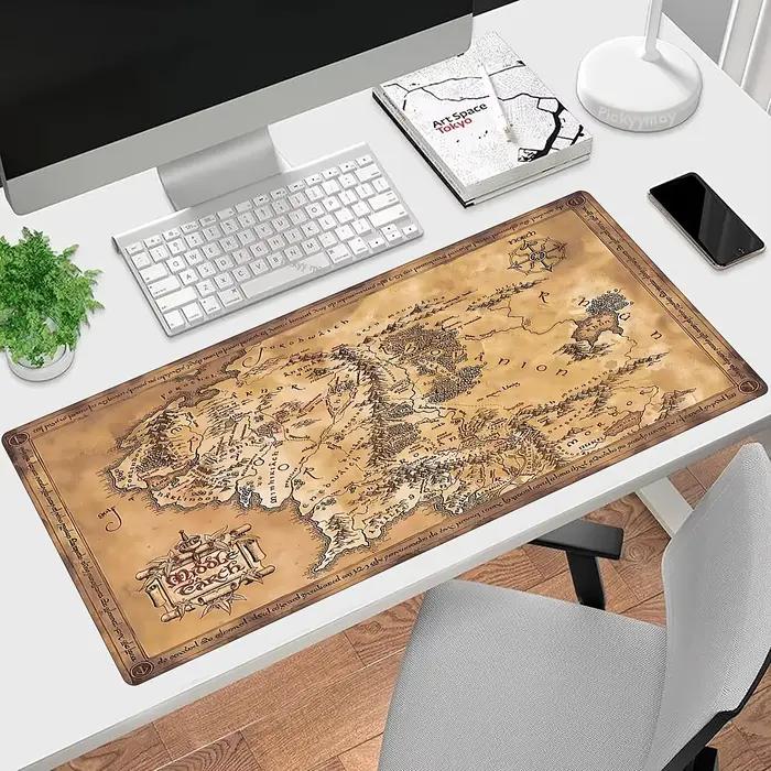 Grand tapis de souris carte de la terre du milieu