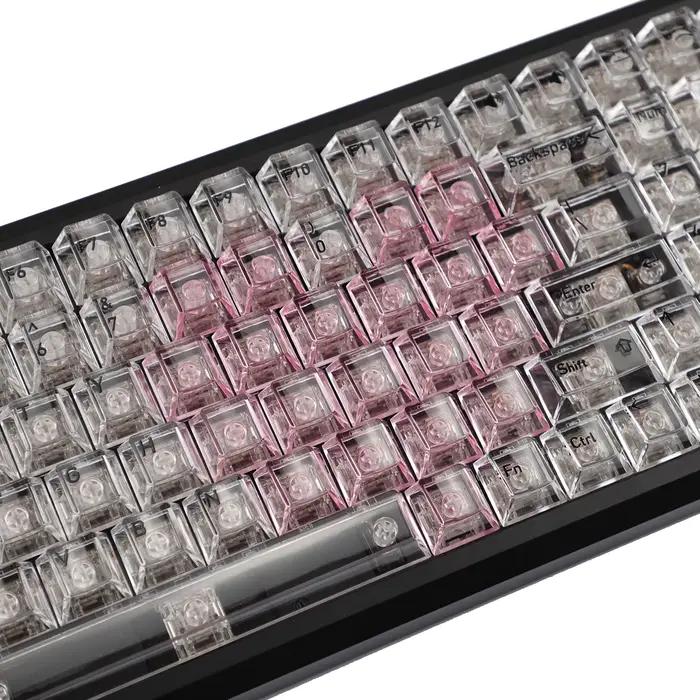 YMDK 21 touches transparentes en forme de cœur pour PC
