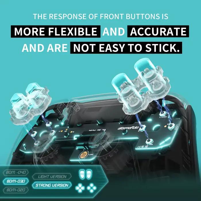 Kit eXtremeRate Clicky personnalisé pour manette PS5 modèle BDM-030 amélioration réactivité boutons épaulé visage occasion spéciale gaming