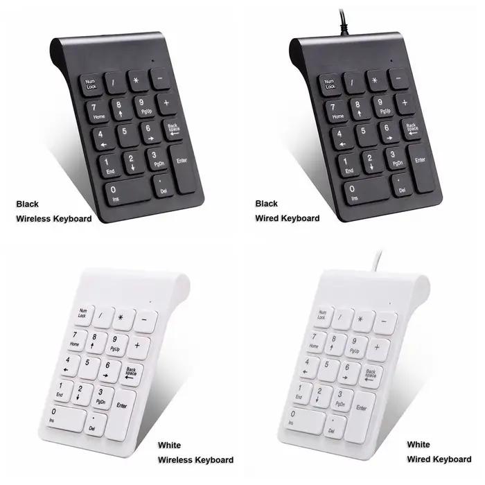 2.4G Portable USB Ultra-mince 18 touches clavier numérique pavé
