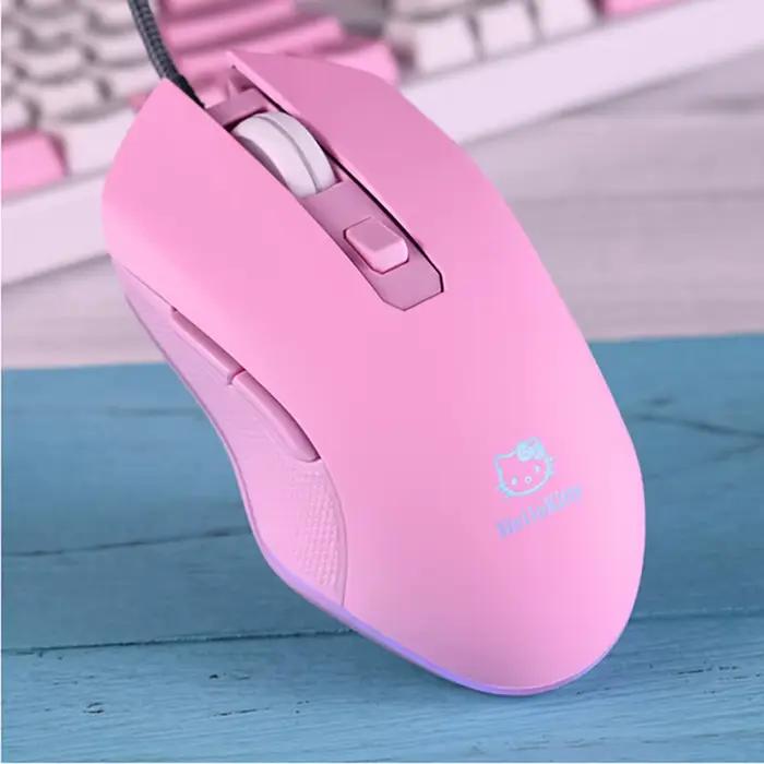 UTHAI DB49 souris rose lumineuse filaire 1600 (dpi) accessoires informatiques périphérique