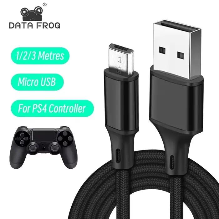 DATA FROG 1M 2M 3M câble de données de charge pour contrôleur PS4