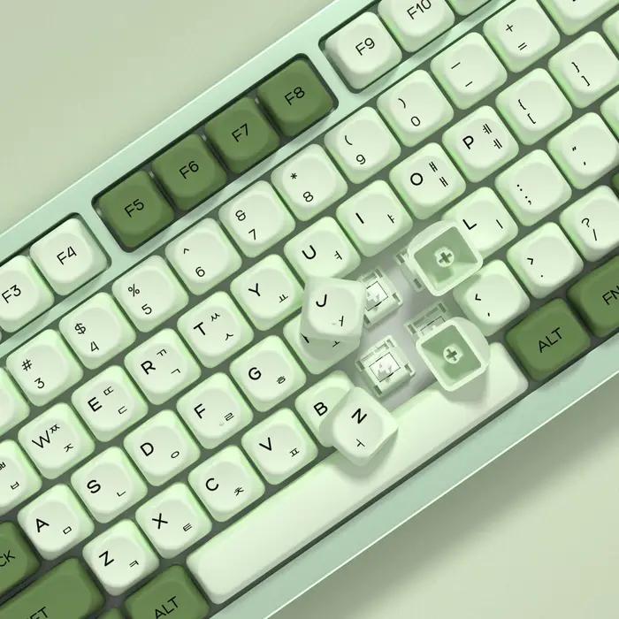 KBDiy-Capuchons de touches matcha coréen pour clavier de jeu mécanique