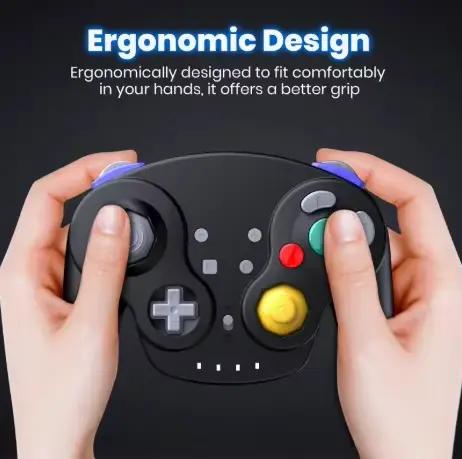 Manette de jeu Bluetooth compatible avec Nintendo Switch 2 - Joystick pour PC Steam Android avec fonction Turbo