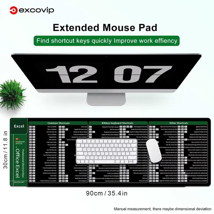Tapis de souris EXCO Excel raccourcis